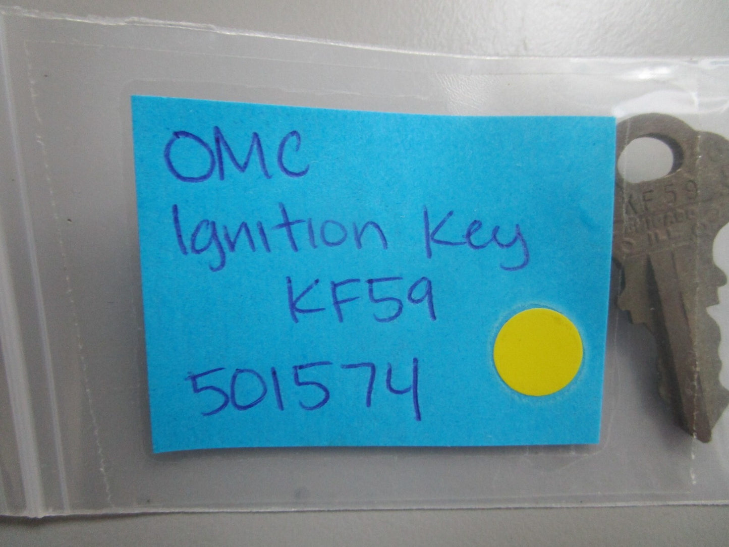 *NEW OEM* 0810 OMC Johnson Evinrude Ignition Key KF59 501588 0501574