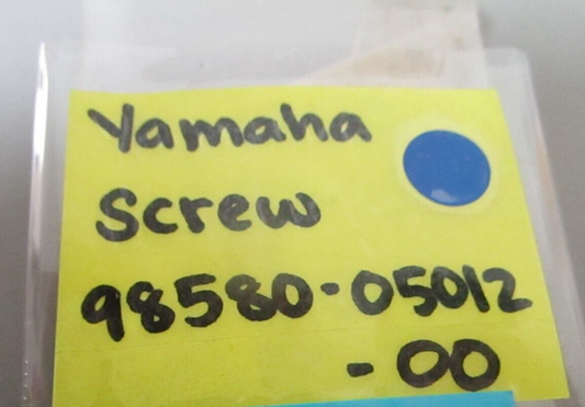 *NEW OEM* (LOT OF 10) 0810 Yamaha Screw 98580-05012-00
