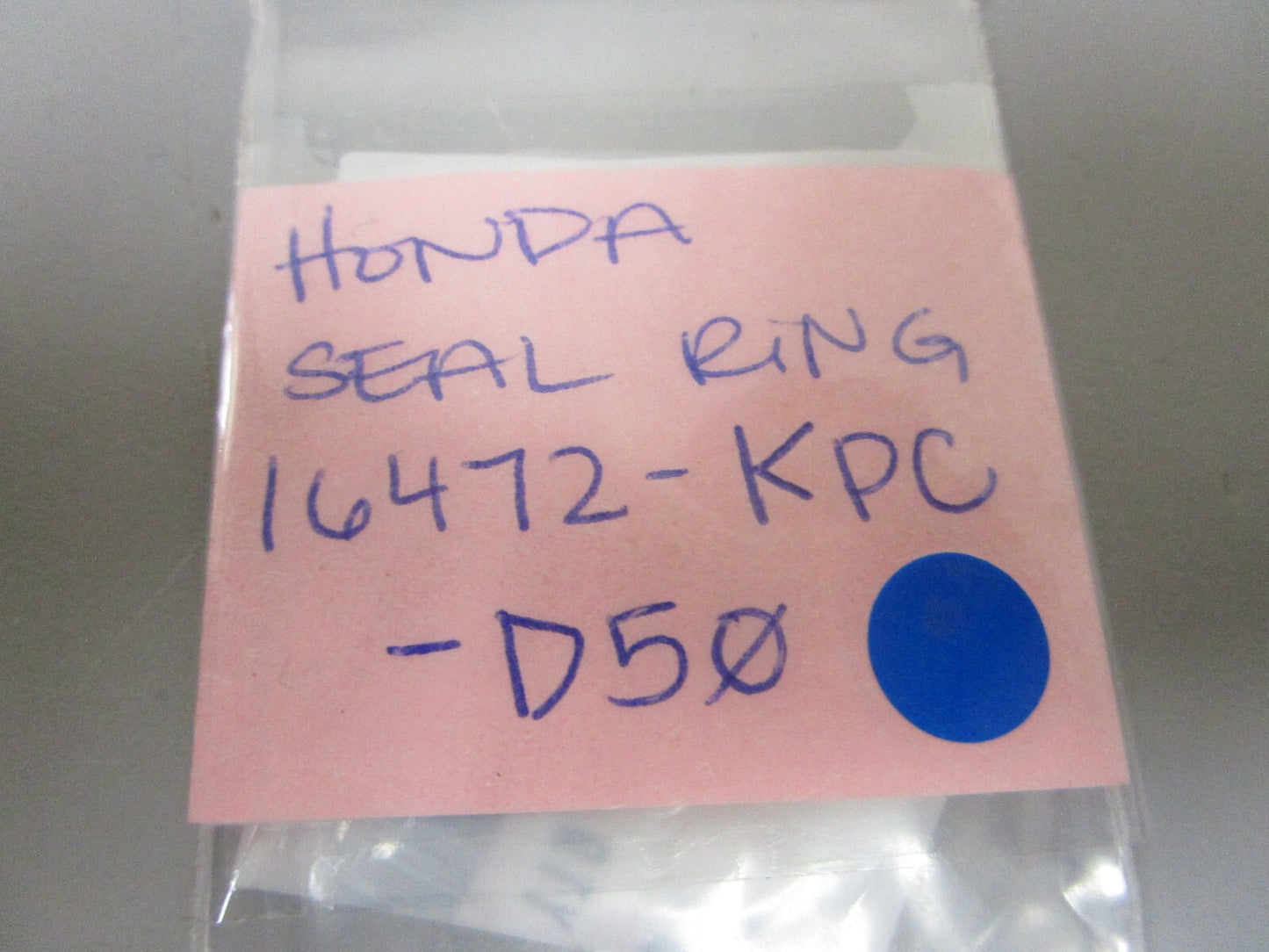 *NEW OEM* 0810 Honda Seal Ring 16472-KPC-D50