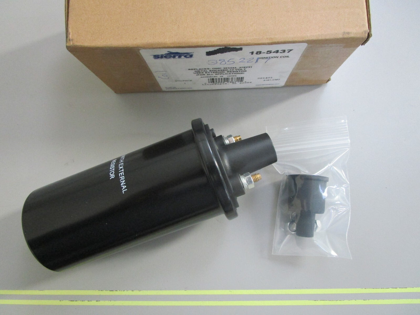 *NEW* 0820 Sierra Ignition Coil 18-5437 Replaces: 383444, 378231
