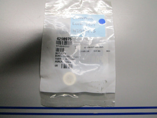 *NEW OEM* 0810 Cummins Lock Nut 4298975