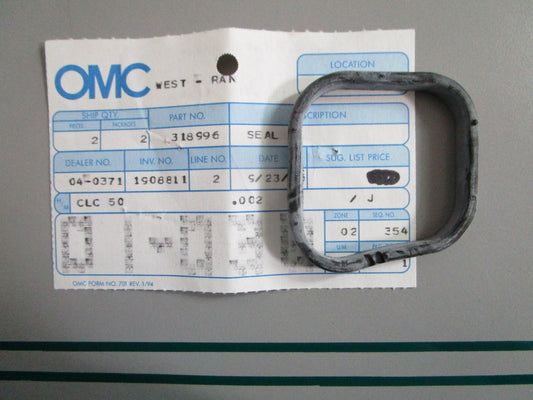 NEW OEM 318996 0318996 OMC Johnson Evinrude Seal 0820