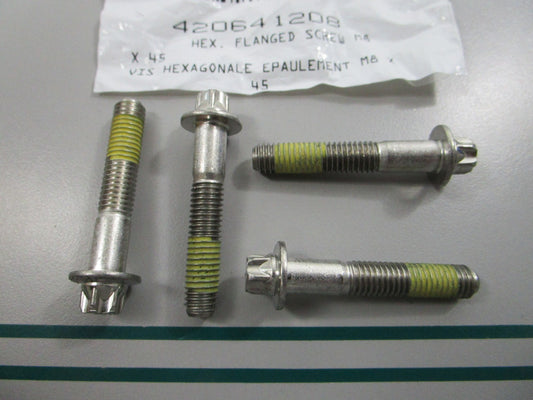 NEW OEM (LOT OF 4) 420641208 Can-Am Flange Screw 0810