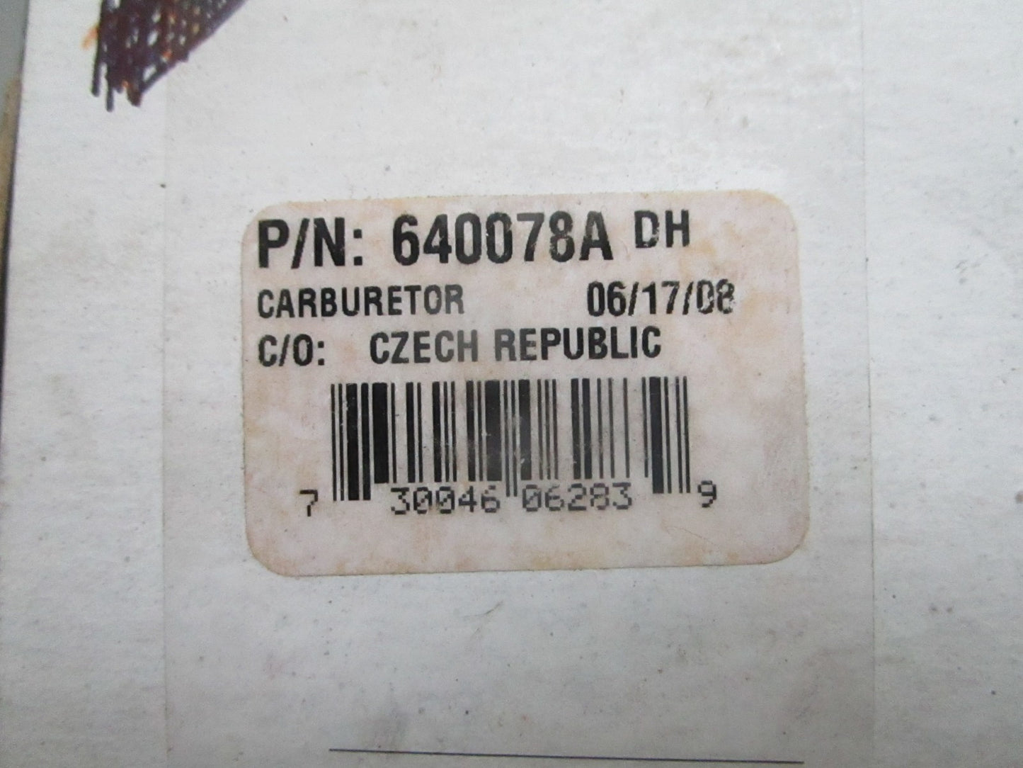 *NEW OEM* 0820 Tecumseh Carburetor Assy 640078A