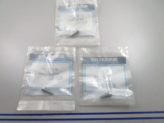 *NEW OEM* (LOT OF 3) 0810 Mercury Quicksilver Screw 10-40011107
