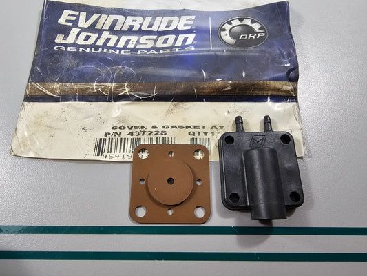 NEW OEM 437228 0437228 OMC Johnson Evinrude Cover & Gasket Assembly 0810