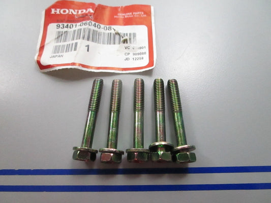 NEW OEM (LOT OF 5) 93401-06040-08 Honda Washer Bolt 0810