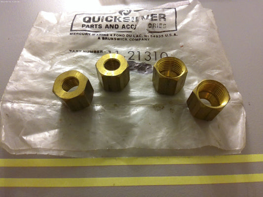 *NEW OEM* (LOT OF 4) 0810 Mercury Quicksilver Nut 11-21310