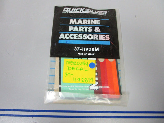 *NEW OEM* 0720 Mercury Quicksilver Decal 37-11928M