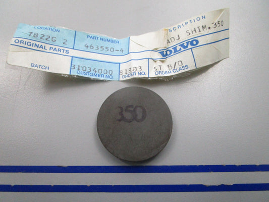 NEW OEM 463550 Volvo Penta 3.50mm Adjusting Washer 0810