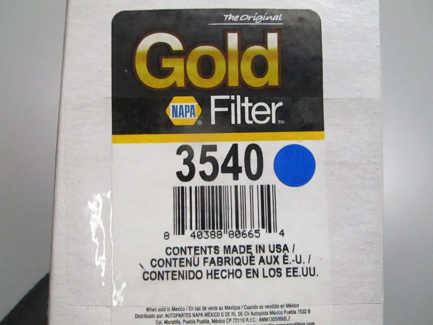 *NEW* 0810 Napa Gold Fuel Filter 3540
