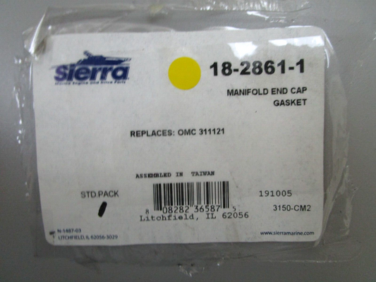 *NEW* 0750 Sierra MANIFOLD CAP GASKET 18-2861-1