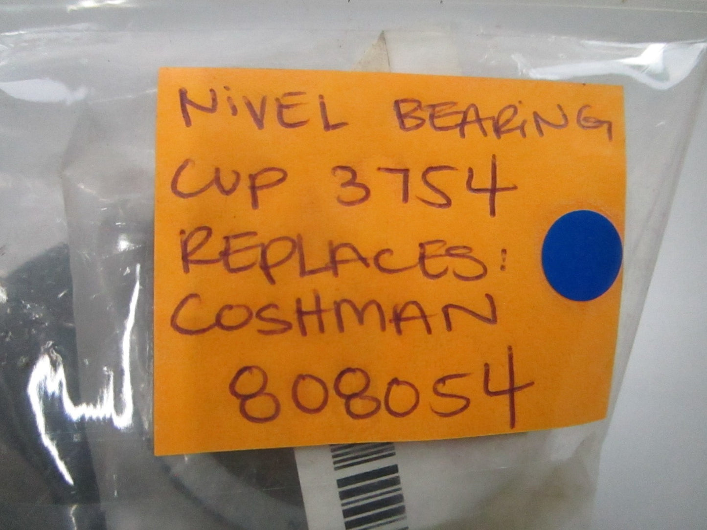 *NEW* 0810 Nivel Bearing Cup 3754 Replaces: Coshman 808054