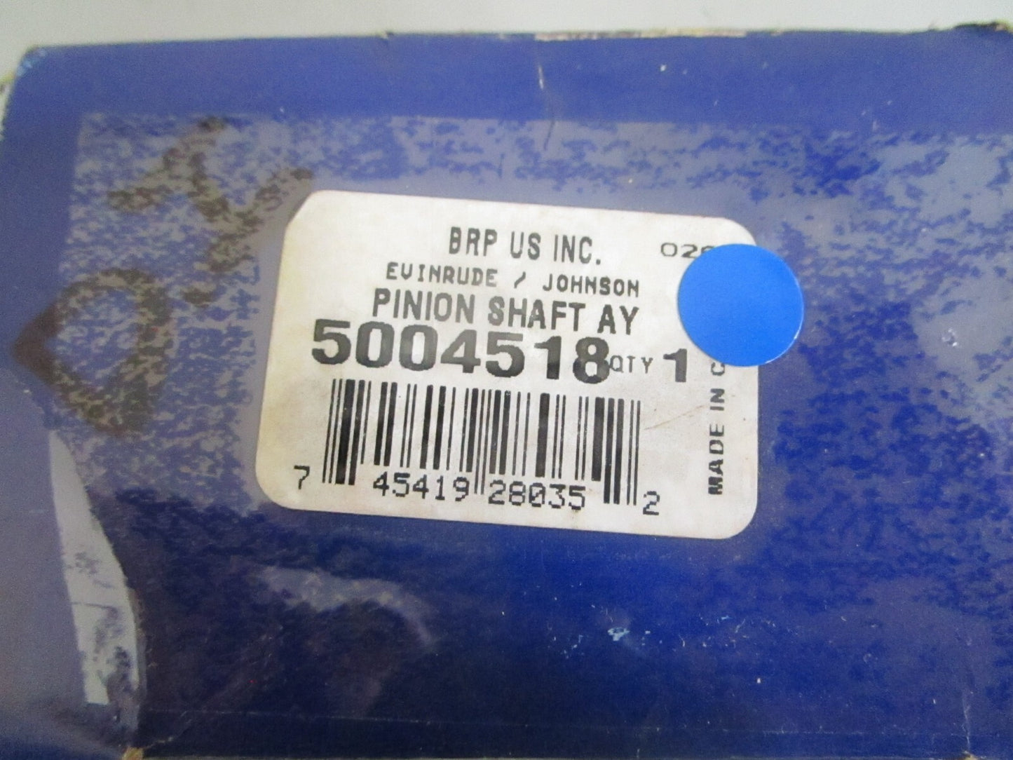 *NEW OEM* 0820 OMC Johnson Evinrude Pinion Shaft Ay 5004518