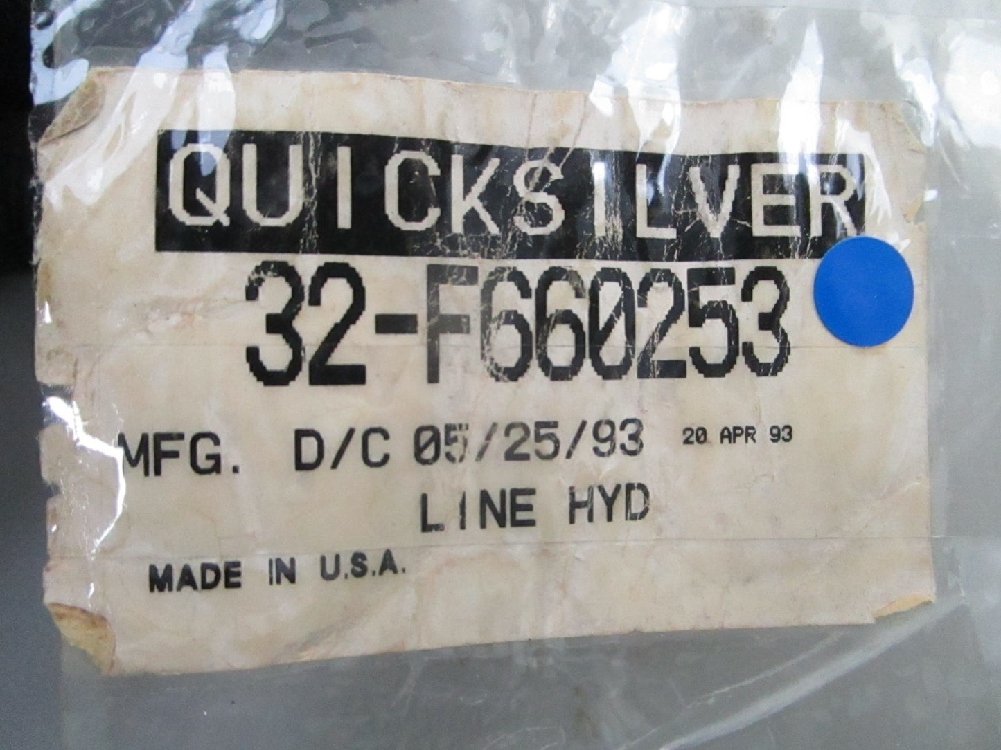 *NEW OEM* 0810 Mercury Quicksilver Hydraulic Line 32-F660253