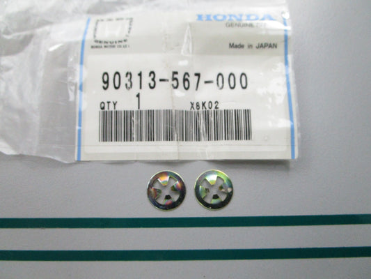 NEW OEM (LOT OF 2) 90313-567-000 Honda 3mm Speed Nut 0810