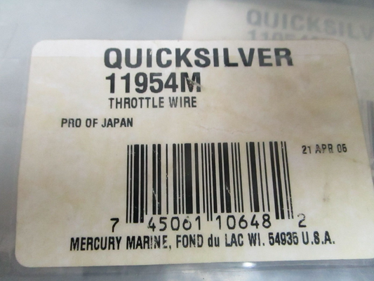 *NEW OEM* 0770 Mercury Quicksilver Throttle Wire 11954M