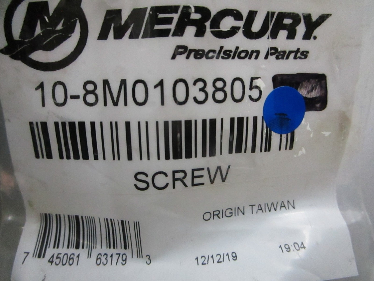 *NEW OEM* (LOT OF 2) 0810 Mercury Quicksilver Screw 10-8M0103805