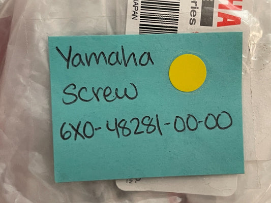 *NEW OEM* 0810 Yamaha Screw 6X0-48281-00-00
