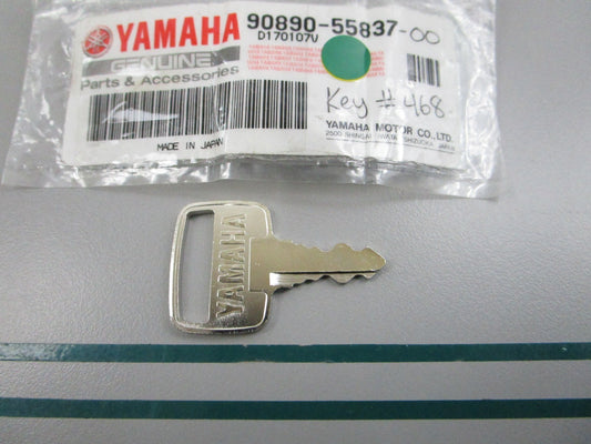 NEW OEM 90890-55837-00 Yamaha #468 Ignition Key 0810