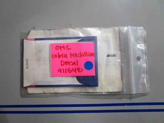 *NEW OEM* 0810 OMC Johnson Evinrude Cobra Medallion Decal 911848 0911848