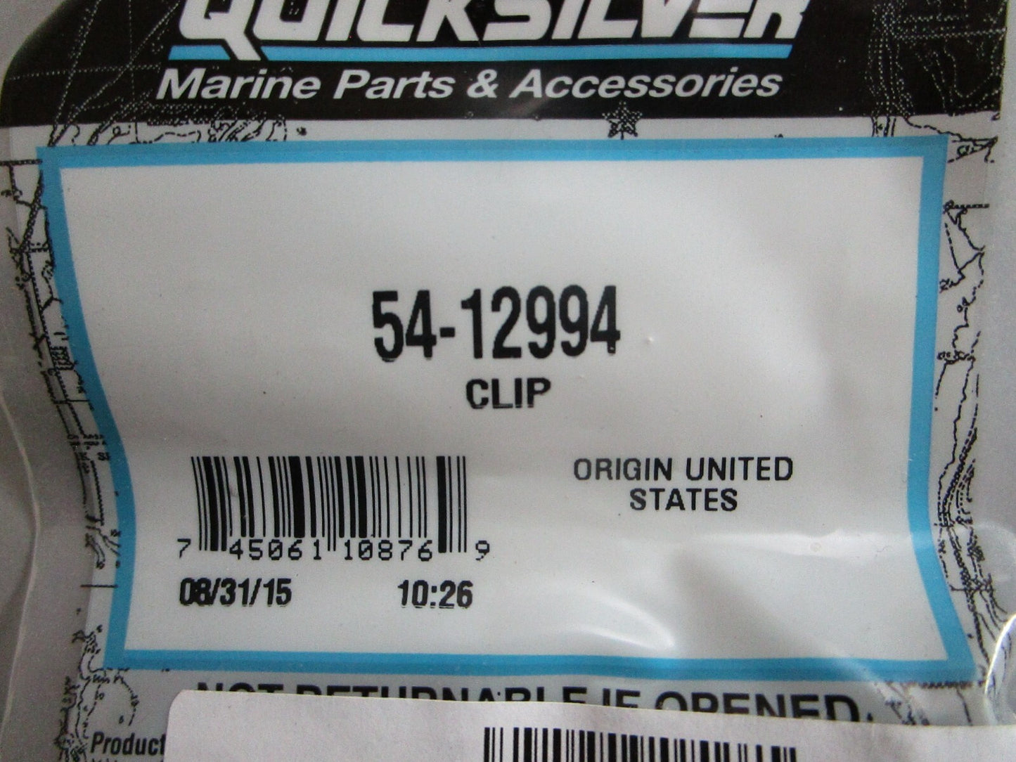 *NEW OEM* (LOT OF 2) 0810 Mercury Quicksilver Clip 54-12994