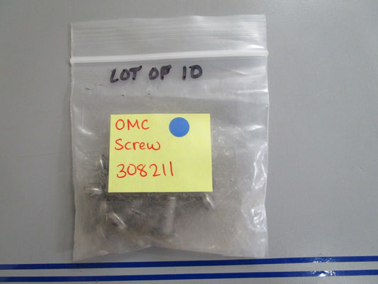 *NEW OEM* (LOT OF 10) 0770 OMC Johnson Evinrude Screw 308211 0308211