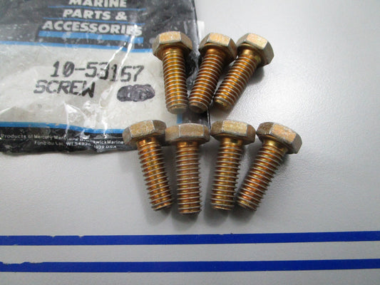 *NEW OEM* (LOT OF 7) 0810 Mercury Quicksilver Screw 10-53167