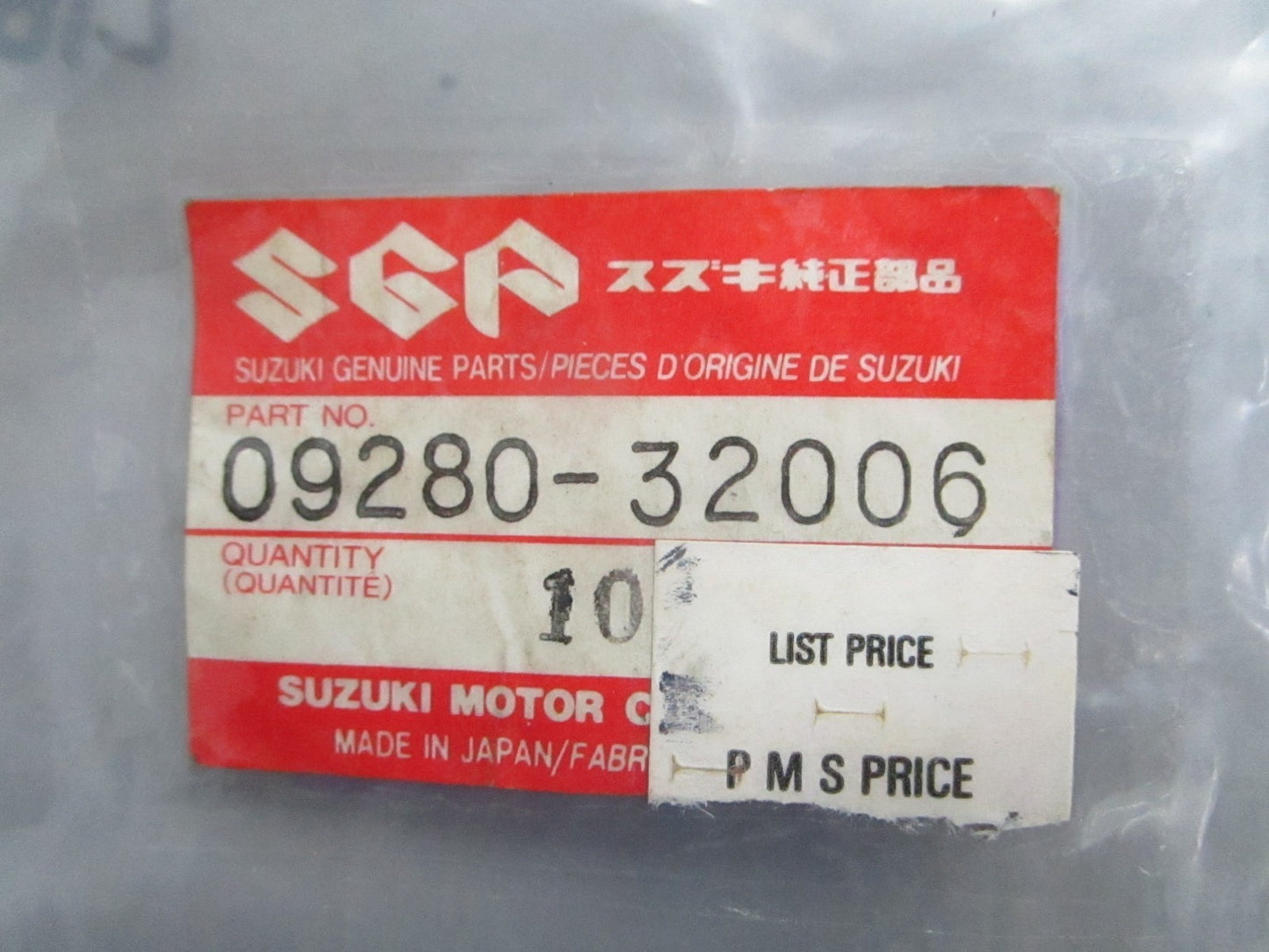 *NEW OEM* (LOT OF 10) 0820 Suzuki O-Ring 09280-32006