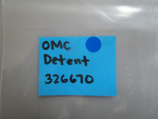 *NEW OEM* 0810 OMC Johnson Evinrude Detent 326670 0326670