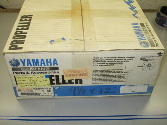 *NEW OEM* 0820 Yamaha 20HP 25Hp 9⅛ ×12 Propeller 664-45972-00-98