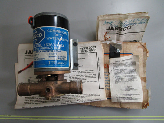 *NEW* 0820 Jabsco Commercial Duty Water Puppy 16360-1003