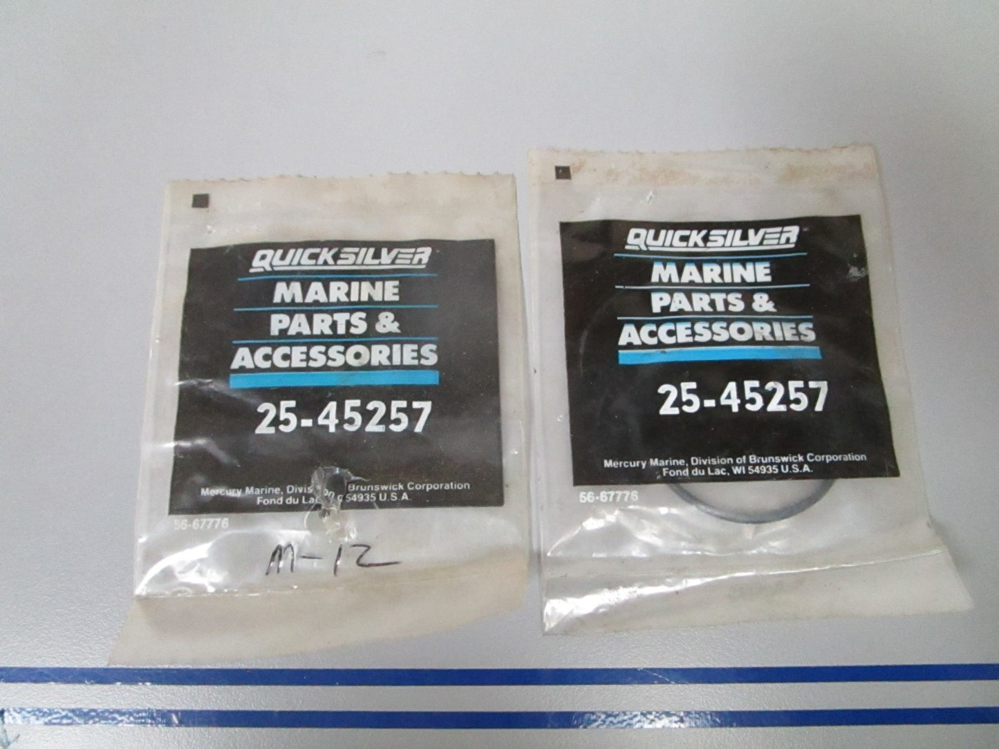 NEW OEM (LOT OF 2) 25-45257 Mercury Quicksilver O-Ring 0810
