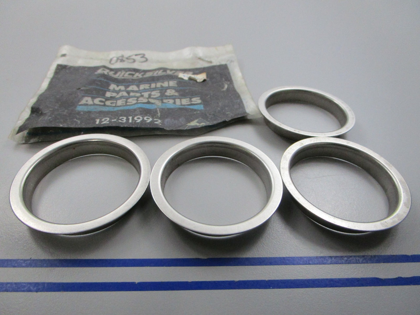 NEW OEM (LOT OF 4) 12-31992 Mercury Quicksilver Cupper Washer 0810