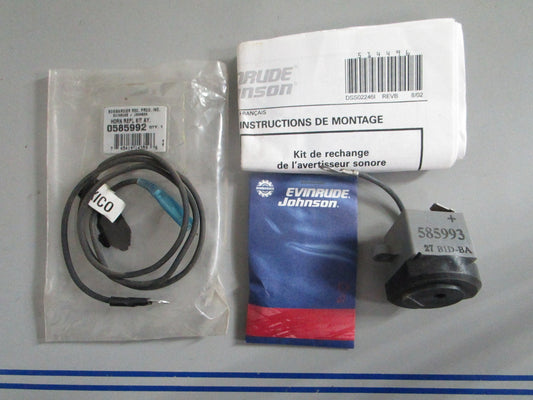 NEW OEM 585992 0585992 OMC Johnson Evinrude Horn Replacement Kit 0820