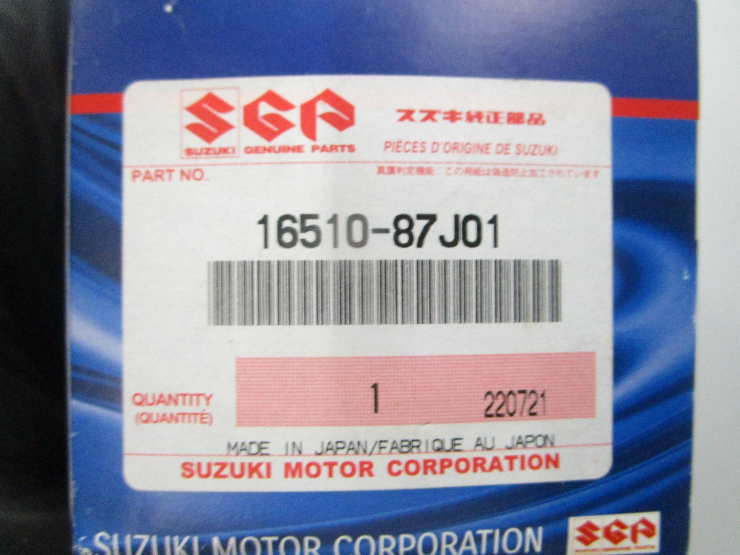 NEW OEM Suzuki 16510-87J01 Oil Filter 0810