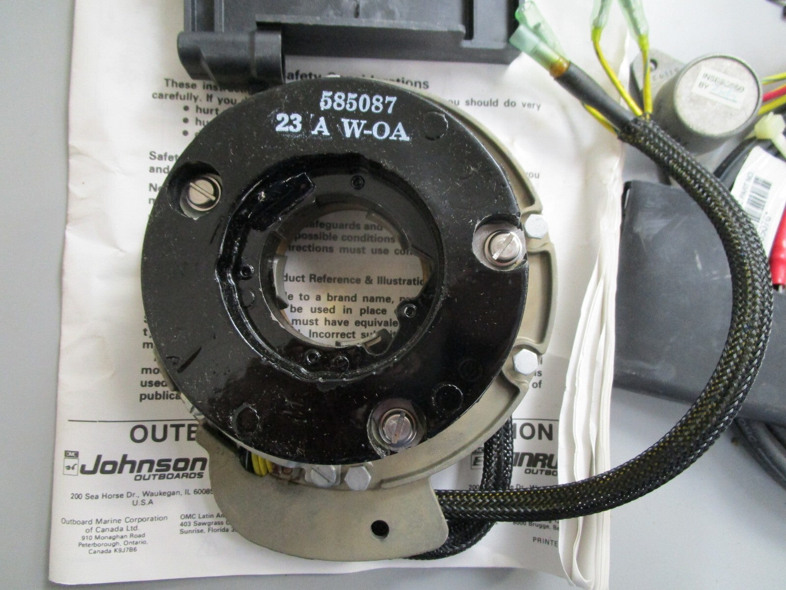 *NEW OEM* 0820 OMC Johnson Evinrude Battery Charge Kit 176942 0176942