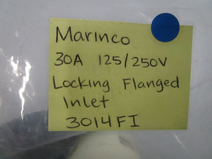 *NEW OEM* 0810 Marinco 30A 125/250V Locking Flanged Inlet 3014FT