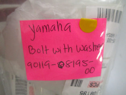 *NEW OEM* 0750 Yamaha BOLT w/WASHER 90119-08195-00