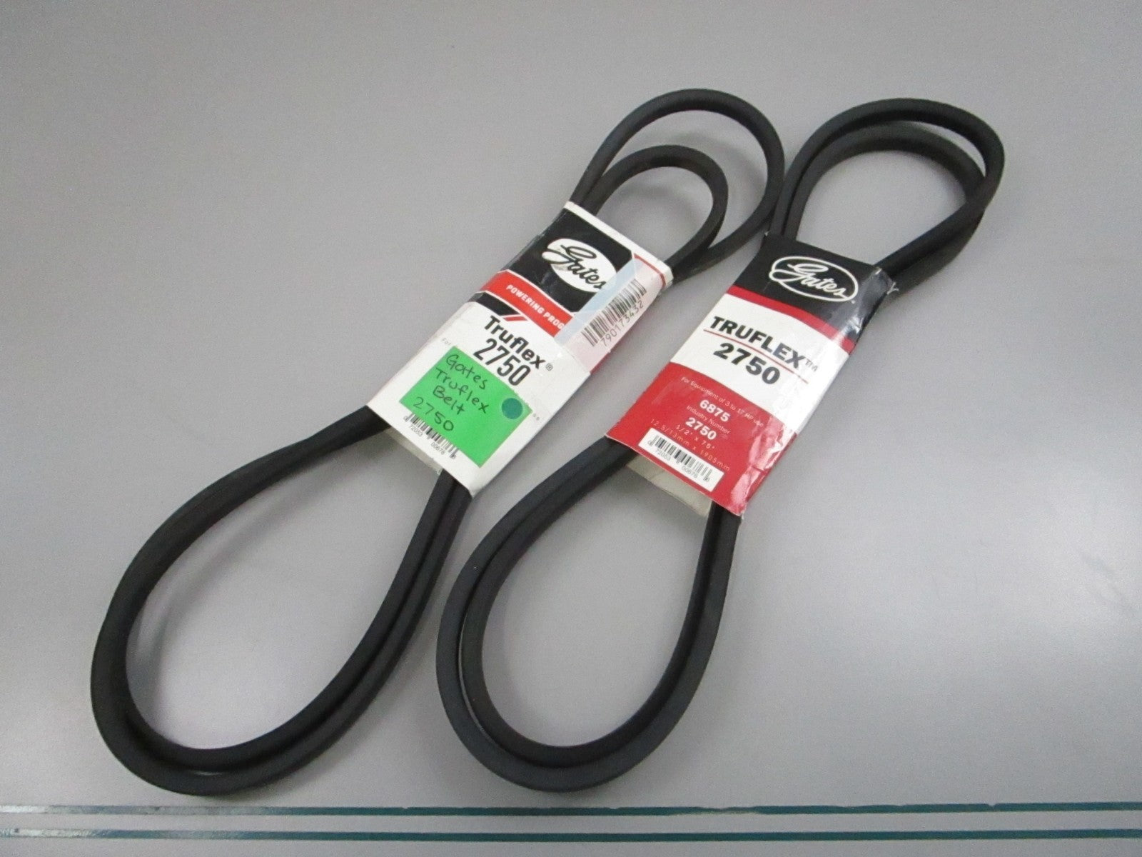 Gates NEW Truflex 2750 FHP V-Belt 4L750 1/2" x 75" (LOT OF 2) 0810