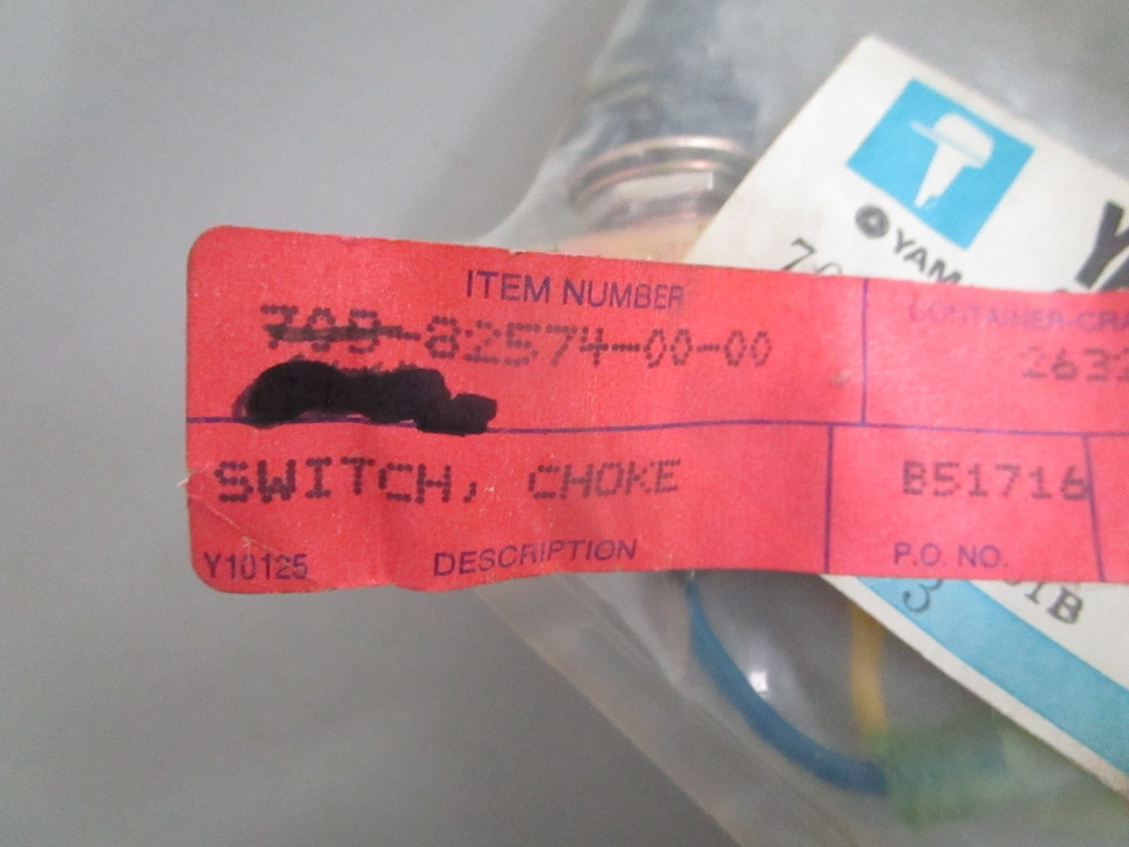 NEW OEM 703-82574-00-00 Yamaha Choke Switch 0820