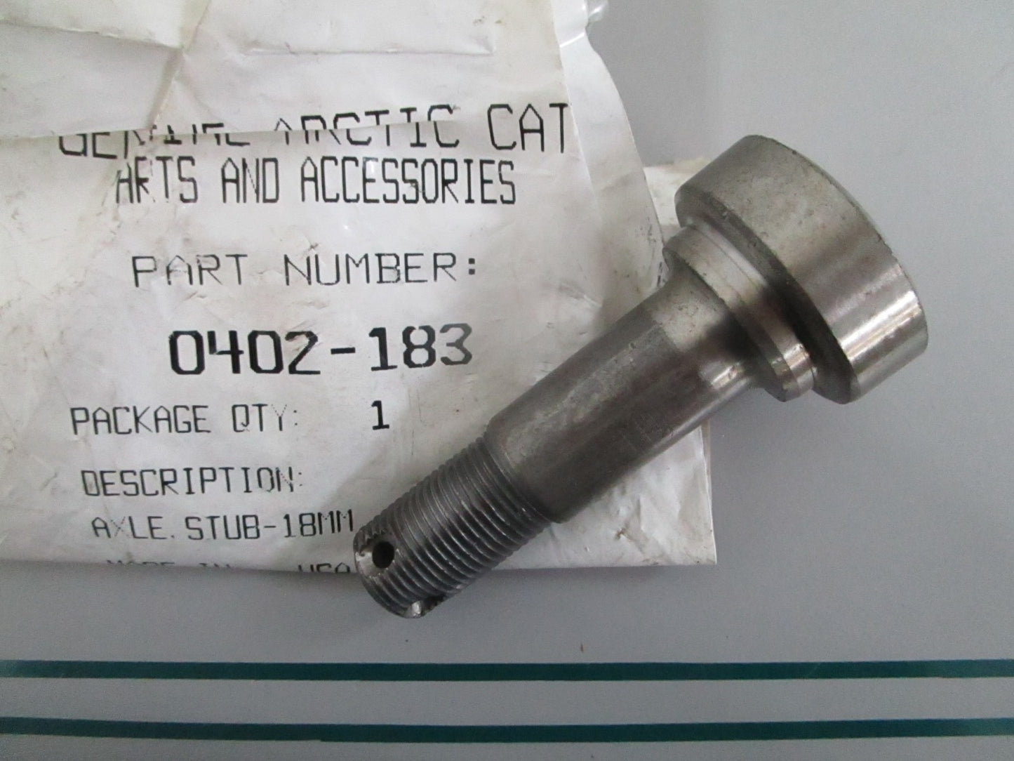 NEW OEM 0402-183 Arctic Cat 18MM Stub Axle 0820