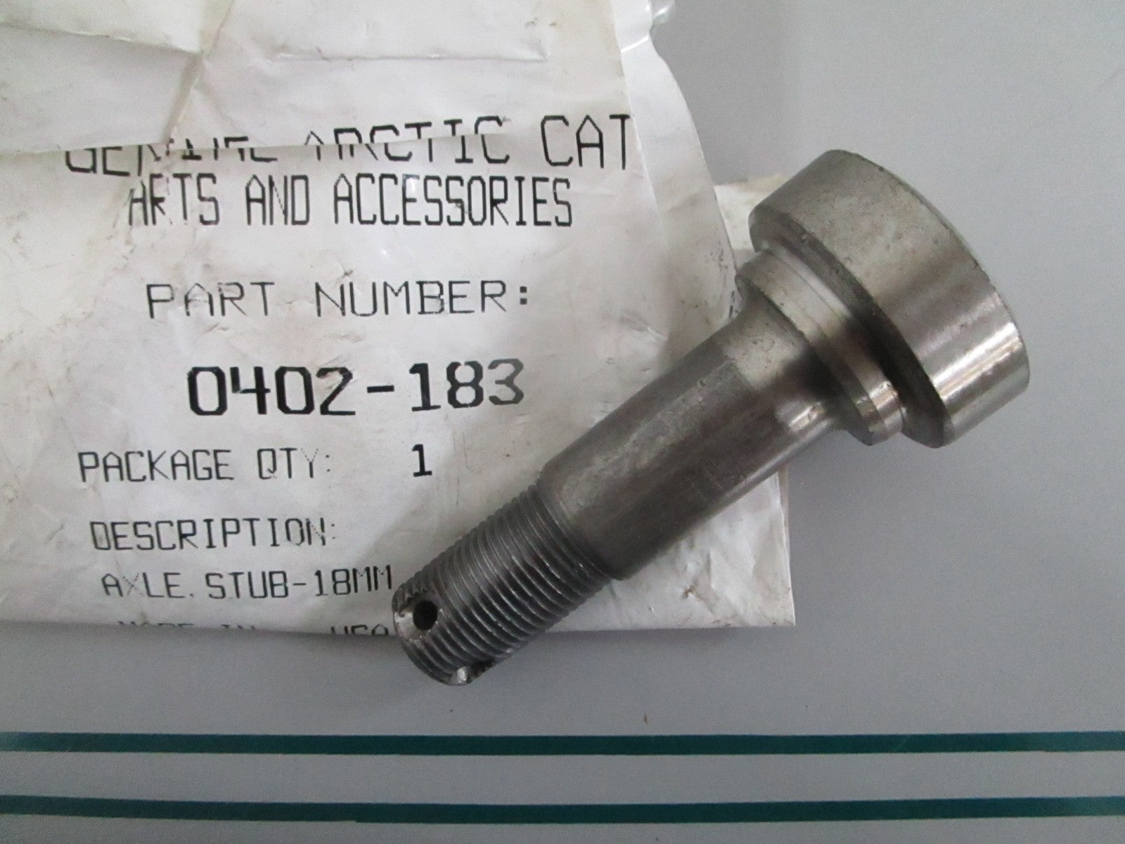 NEW OEM 0402-183 Arctic Cat 18MM Stub Axle 0820
