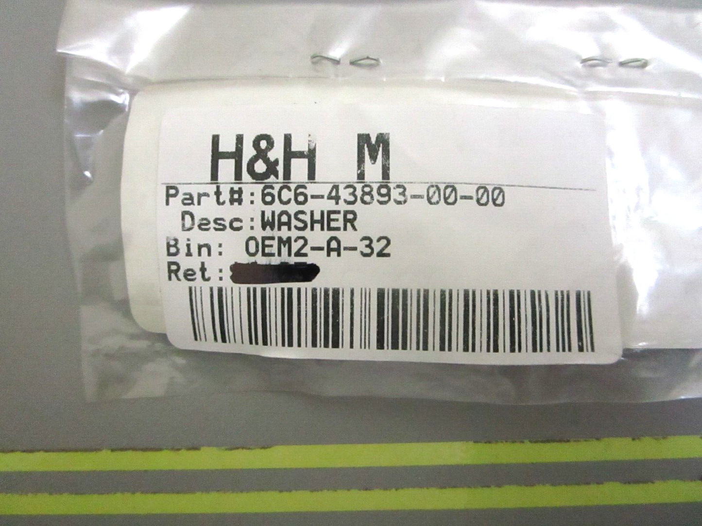 *NEW OEM* 0750 Yamaha WASHER 6C6-43893-00-00