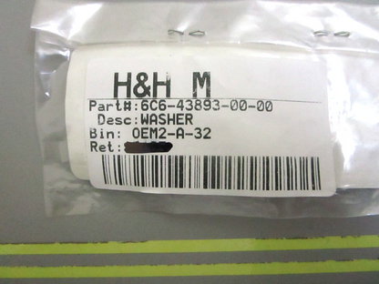 *NEW OEM* 0750 Yamaha WASHER 6C6-43893-00-00