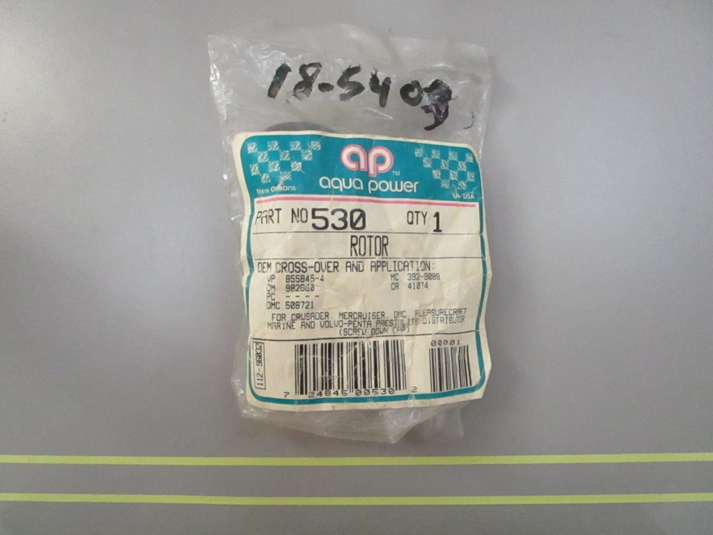 *NEW* 0810 Aqua Power Rotor 530 Replaces: OMC 508721 0508721