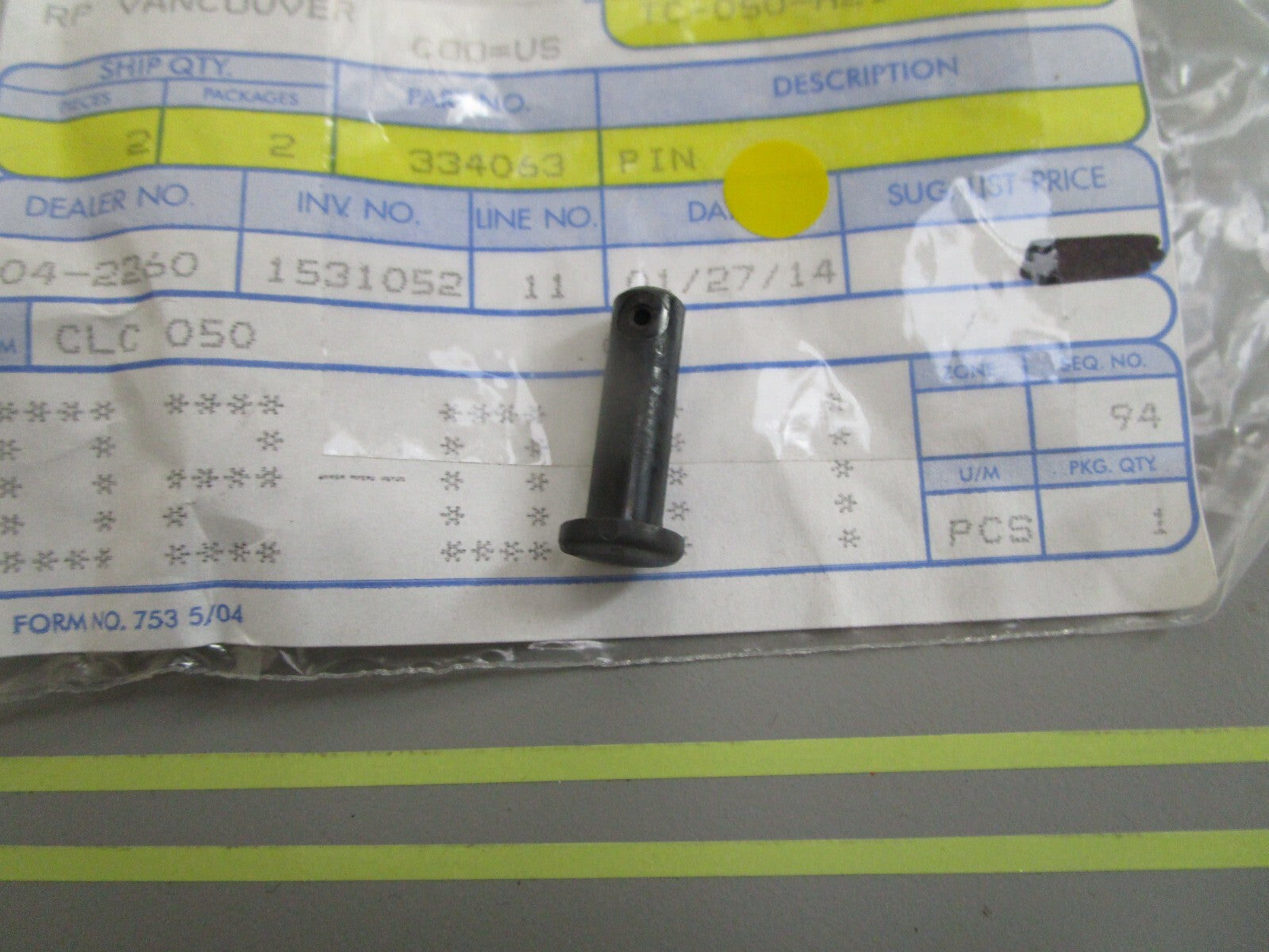 *NEW OEM* 0810 OMC Johnson Evinrude Pin 334063 0334063