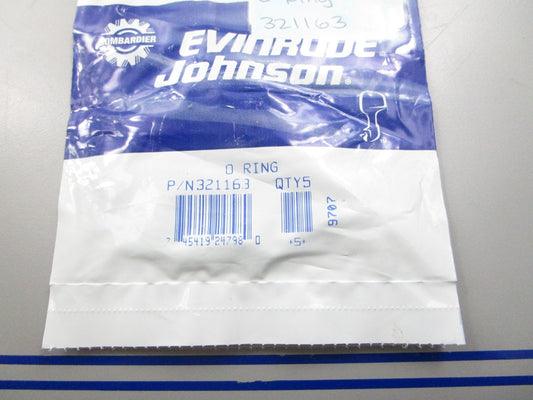 *NEW OEM* (LOT OF 5) 0810 OMC Johnson Evinrude O-Ring 321163 0321163