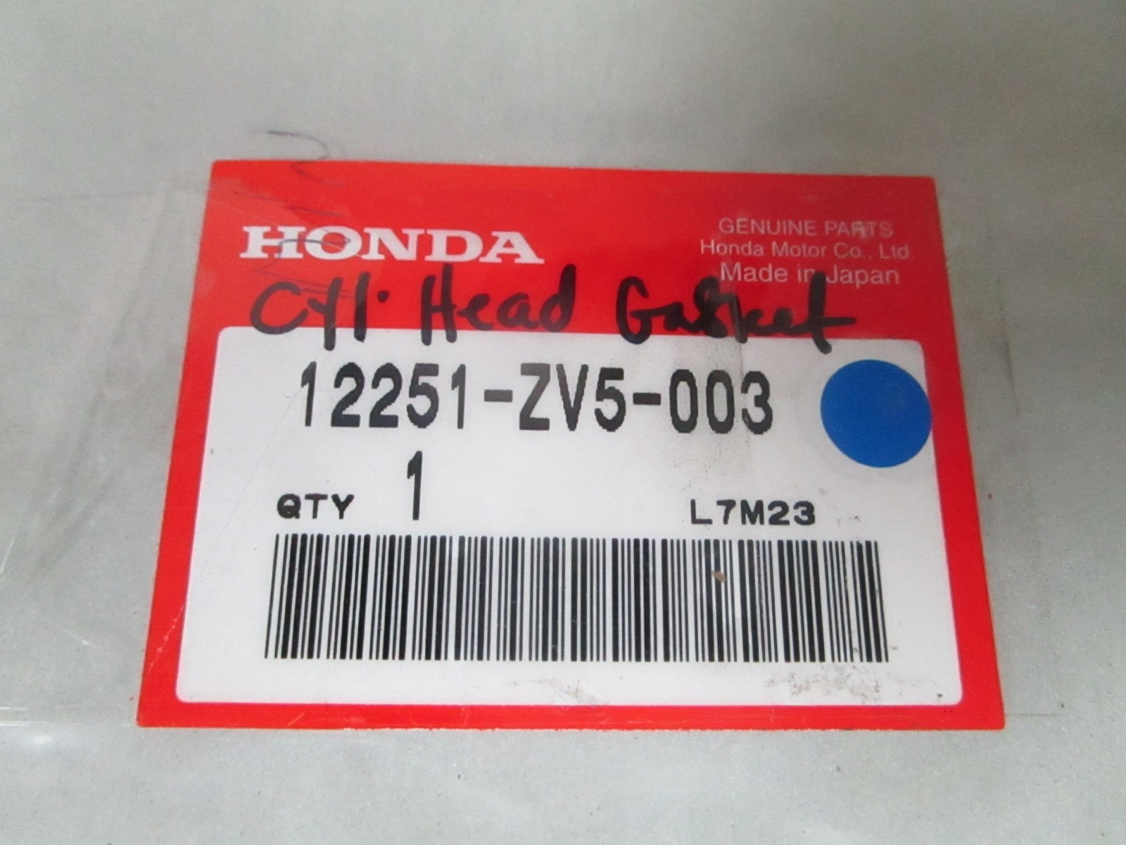 *NEW OEM* 0770 Honda Cylinder Head Gasket 12251-ZV5-003