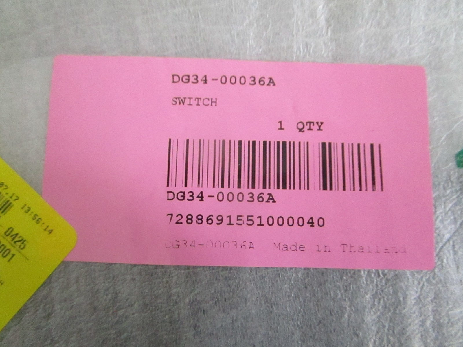 NEW OEM DG34-00036A Samsung Switch Membrane 0820